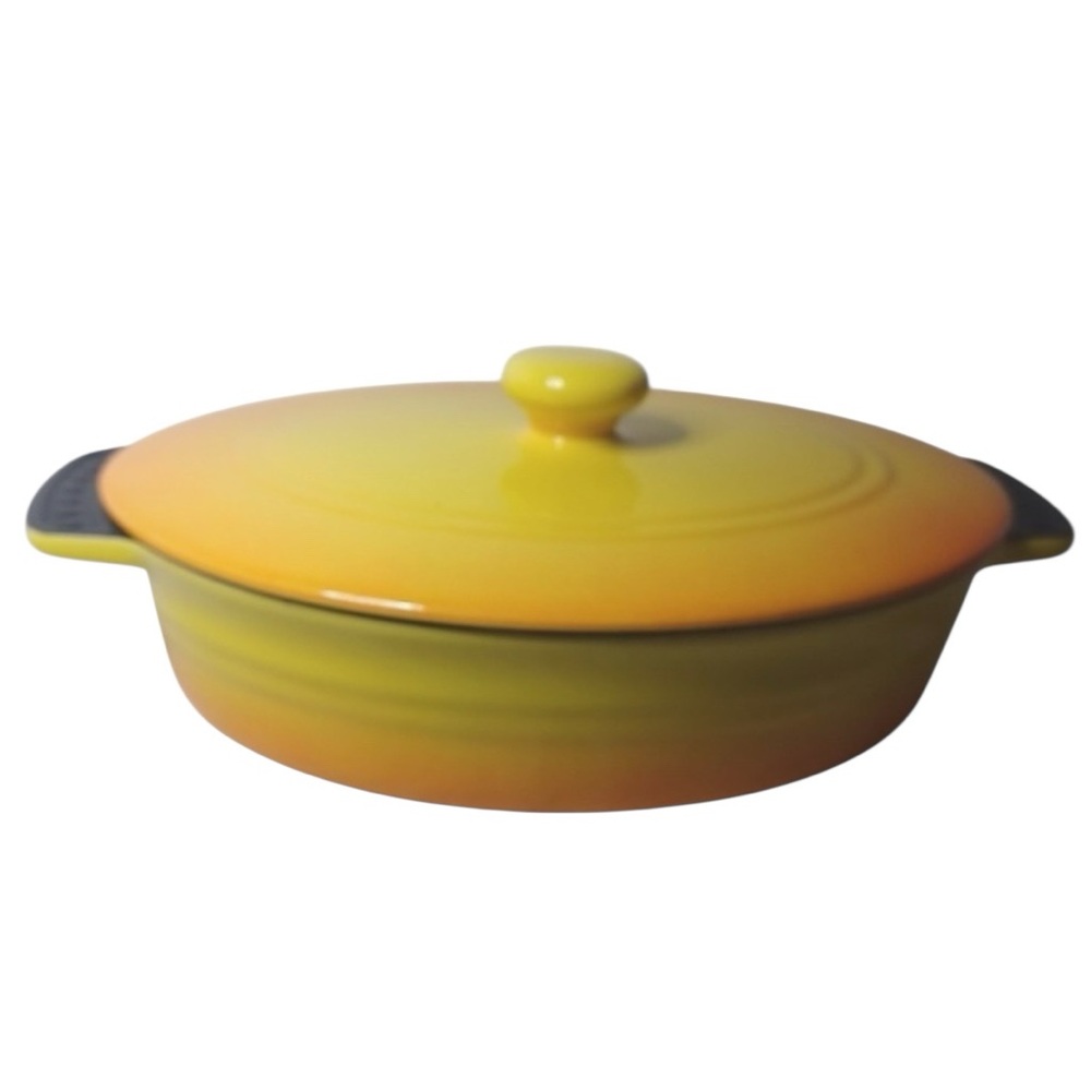 Parini Gradient Yellow-Orange Ceramic Dish